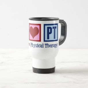 Mug De Voyage Physothérapie Peace Love Physiothérapie PT