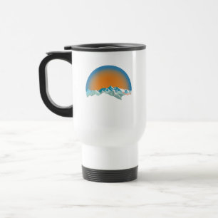 Mug De Voyage Pic vintage de neige