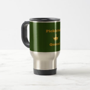 Mug De Voyage "Pickleball Queen" muret de voyage - vert avec or