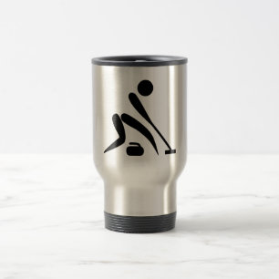 Mug De Voyage Pictographe de curling