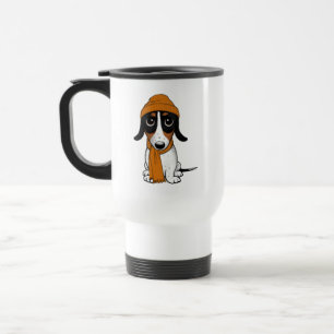 Mug De Voyage Piebald Dachshund Chien Hipster