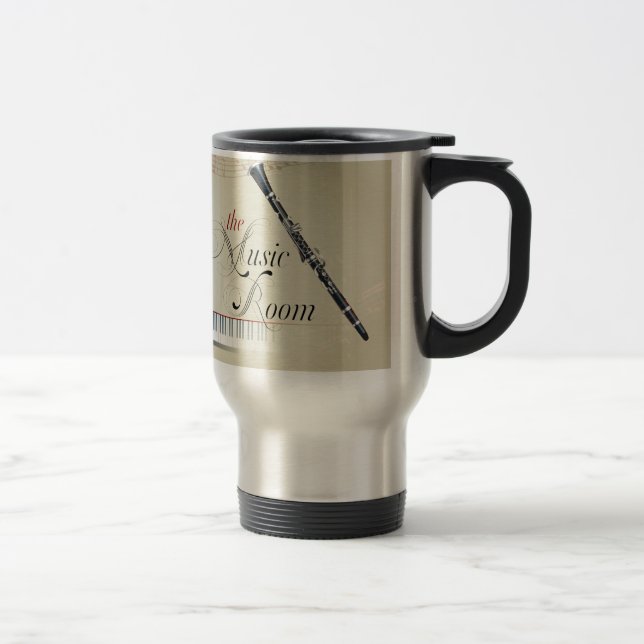Mug De Voyage Pièce de musique de clarinette (Droit)
