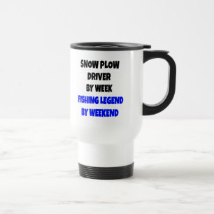Mug De Voyage Pilote de pression de neige de légende de pêche