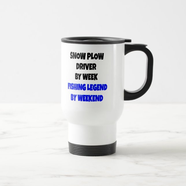 Mug De Voyage Pilote de pression de neige de légende de pêche (Droite)