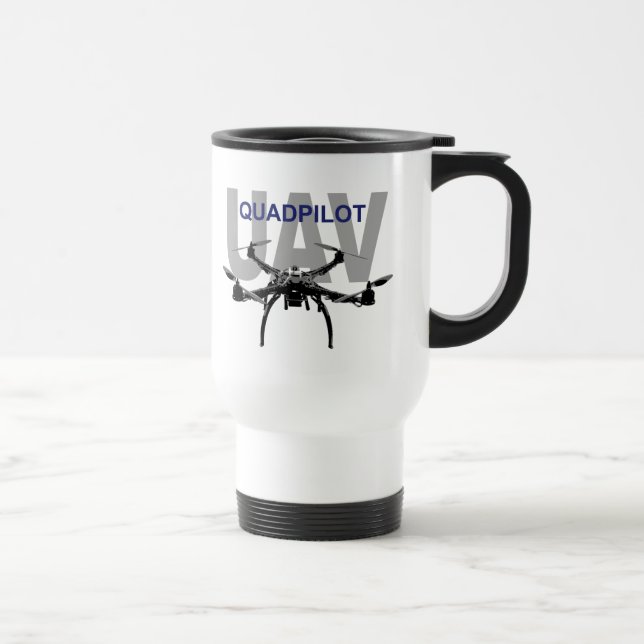 Mug De Voyage Pilote Quadcopter UAV Quadpilot (Droite)