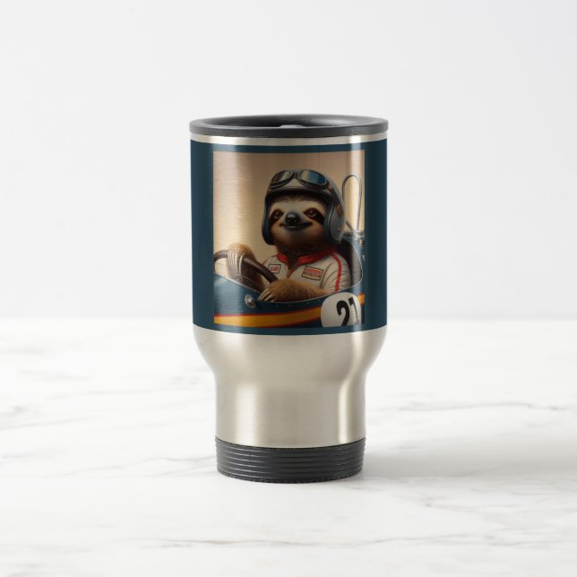 Mug De Voyage Pilote Sloth Racecar (Centre)