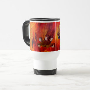 Mug De Voyage Pince de dragon - Dragon rouge
