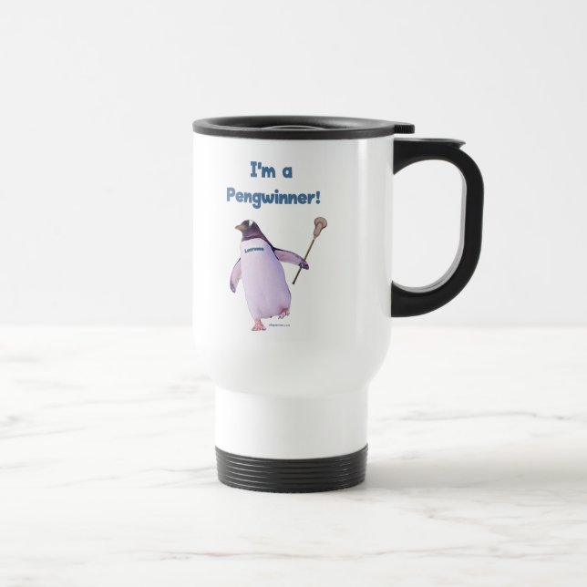 Mug De Voyage Pingouin de lacrosse (Droite)