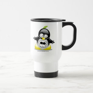 Mug De Voyage Pingouin de rocker punk