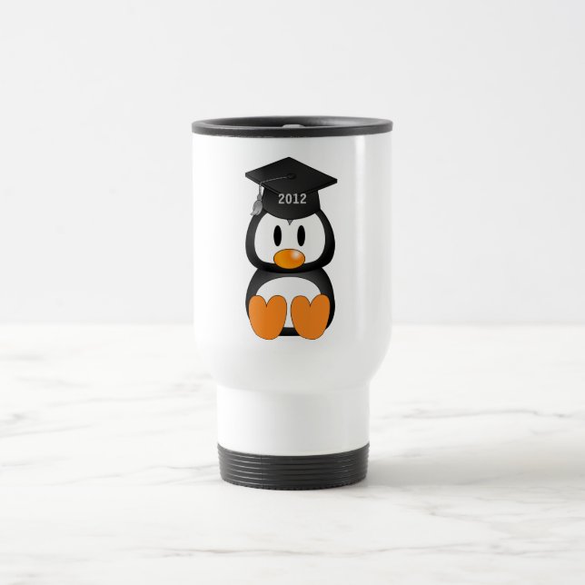 Mug De Voyage Pingouin d'obtention du diplôme (Centre)