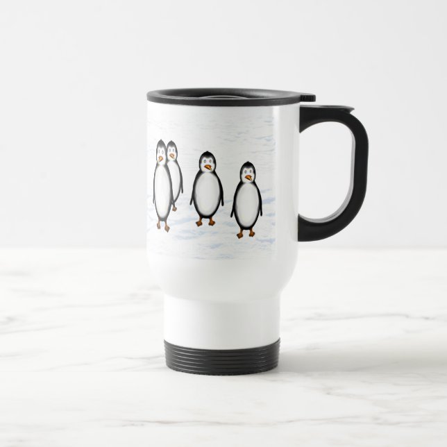 Mug De Voyage Pingouins (Droite)