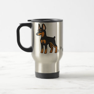 Mug De Voyage Pinscher miniature de bande dessinée/Manchester