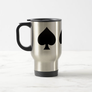 Mug De Voyage Pique noir - Enseigne de cartes, Poker, Lance