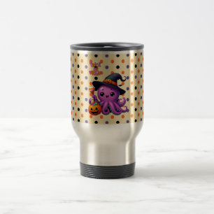 Mug De Voyage Pique ou traitement Halloween à la pieuvre