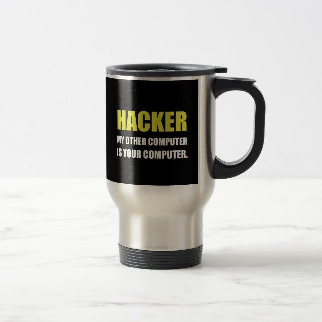 Mug De Voyage Pirate informatique l'autre votre ordinateur (Droit)