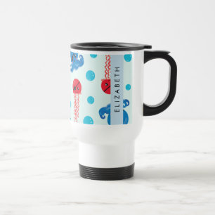 Mug De Voyage Pirate Octopus, Pirate Jellfish, Mer, Votre Nom