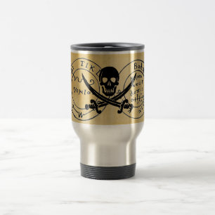 MUG DE VOYAGE PIRATES ANCIENNES CARTE DU TRÉSOR, HABILLEMENT ET 