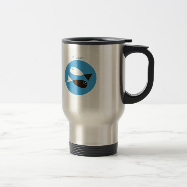 Mug De Voyage Pisces Ying Yang (Droit)