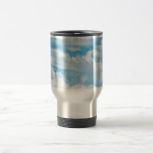 Mug De Voyage Pittoresque Joyeux nuages ensoleillés Arrière - pl