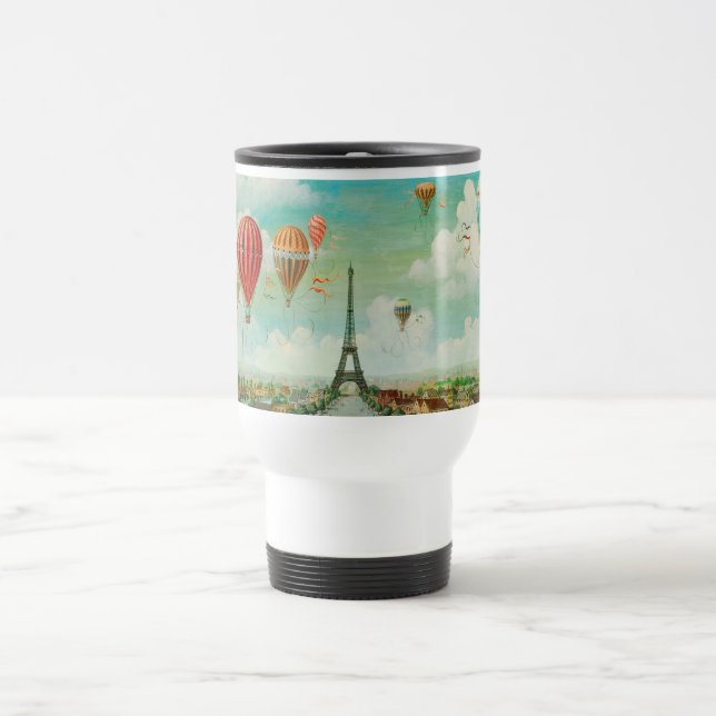 Mug De Voyage PixDezines ballons vintage/eiffel/paris (Centre)