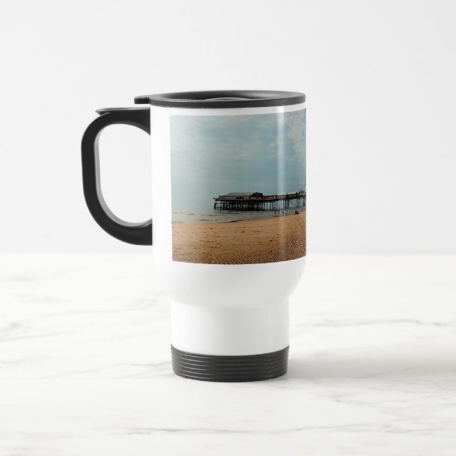 Mug De Voyage Plage de Blackpool (Gauche)