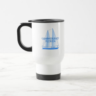 Mug De Voyage Plage de Clearwater Plage Côtière Nautique Voile