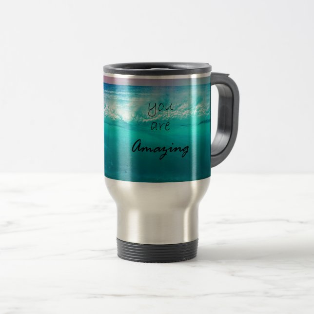 Mug De Voyage Plage Extraordinaire (Devant droit)
