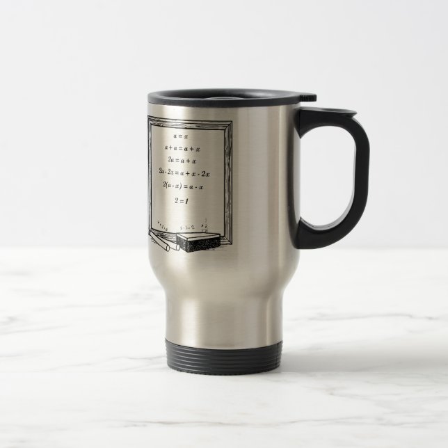 Mug De Voyage plaisanterie drôle d'algèbre (Droit)