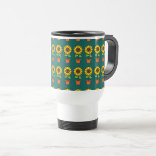 Mug De Voyage Plante de tournesol Kawaii dans un pot