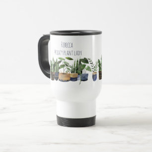 Mug De Voyage Plante fou Lady Pot Plante & Cactus Bone Travel M