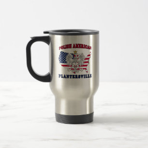 Mug De Voyage Plantersville Texas Polonais Américain