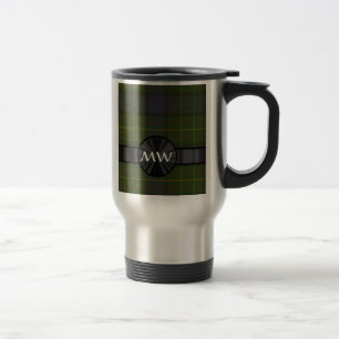 Mug De Voyage Plaque de tartan de l'état de Californie verte
