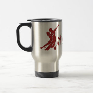 Mug De Voyage Plein logo - rouge lumineux