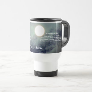 Mug De Voyage Pleine lune de prière de sérénité Inspiration