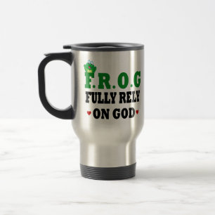 Mug De Voyage Pleinement Compter Sur La Grenouille Dieu