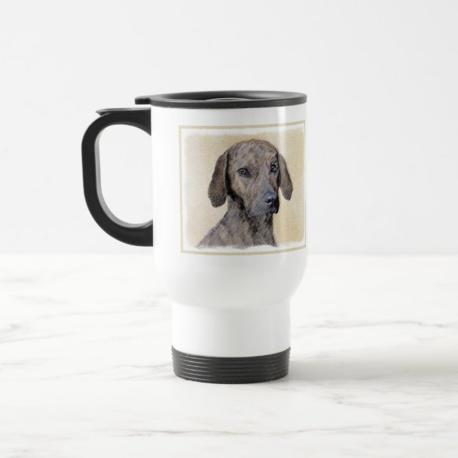 Mug De Voyage Plott Peinture - Cute Original Chien Art (Gauche)