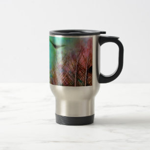 Mug De Voyage Plumes Pastel Peacock
