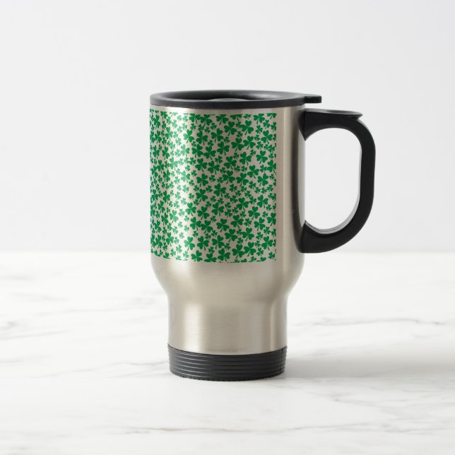 Mug De Voyage Plusieurs Shamrocks (Droit)