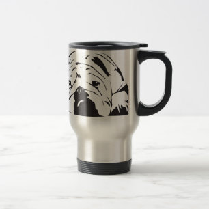 Mug De Voyage Pochoir britannique de bouledogue