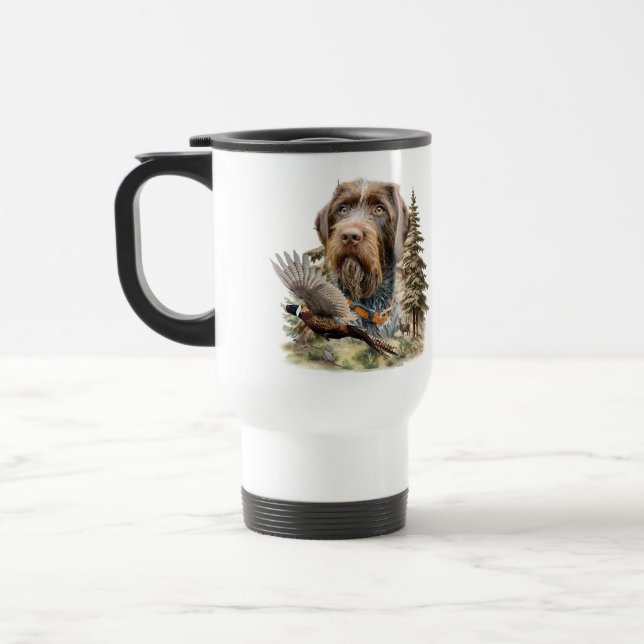 Mug De Voyage Pointer allemand à poil dur (Gauche)