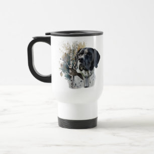 Mug De Voyage Pointeur Anglais , Saison de Chasse à la Bécasse ,
