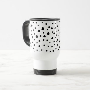 Mug De Voyage Points dalmatiens, Points dalmatiens, Noir et Blan