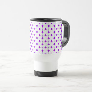 Mug De Voyage Pois violets, Motif à points Polka, points, pointi