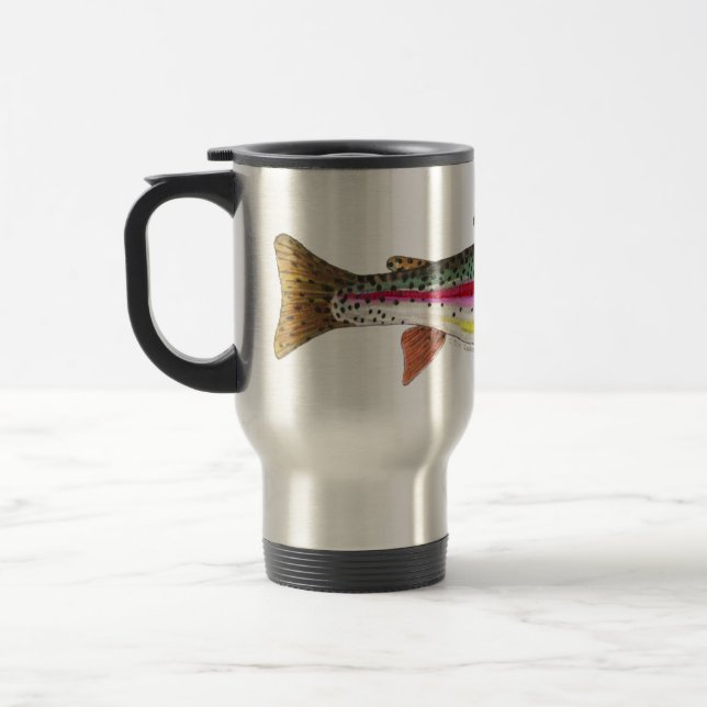 Mug De Voyage Poisson de truite arc-en-ciel (Gauche)