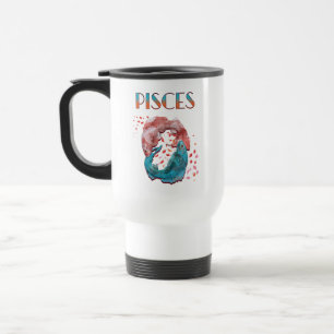 Mug De Voyage Poissons Zodiaque Horoscope Signe d'Eau Astrologie