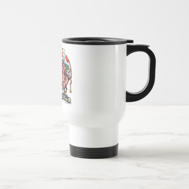 Mug De Voyage Poivrons de canne à bonbons (Droite)