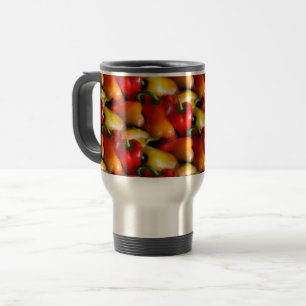 Mug De Voyage Poivrons rouges et jaunes
