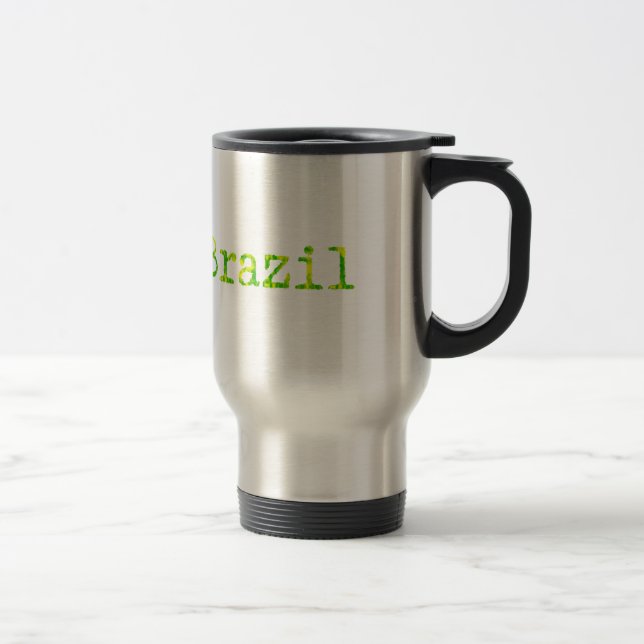 Mug De Voyage Police verte et jaune du Brésil (Droit)
