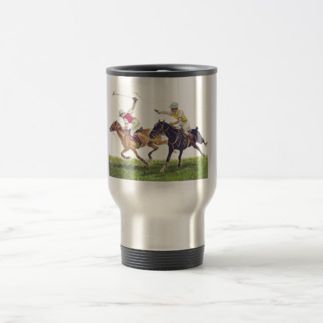 Mug De Voyage Polo Ponies (Centre)