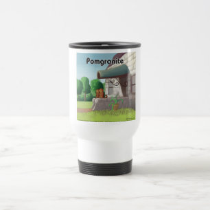 Mug De Voyage Pomeranian sur Granite (Pomegranite) Drôle